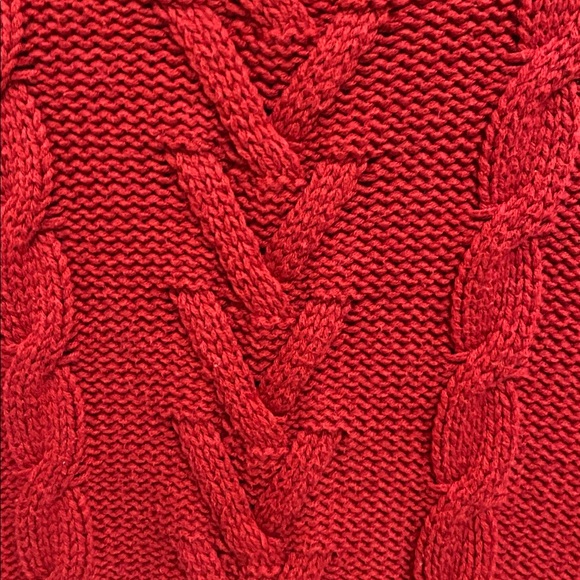 Leo & Nicole Red Cowl Neck Sweater - Picture 6 of 7